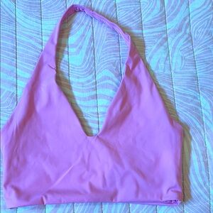 Pink Halter Crop Shop Boutique Workout Top Size M